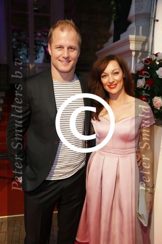 Amsterdam 29 september 2014
Beau monde awards in het Amstel hotel. Miryanne v Reeden met Eelco v d Geest