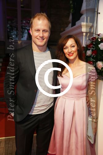 Amsterdam 29 september 2014
Beau monde awards in het Amstel hotel. Miryanne v Reeden met Eelco v d Geest