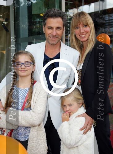 Amstelveen 5 oktober 2014
Premiere Pippi Langkous in de schouwburg van Amstelveen.
Frederik Brom en Nienke Romer met kinderen