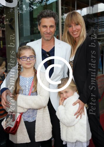 Amstelveen 5 oktober 2014
Premiere Pippi Langkous in de schouwburg van Amstelveen.
Frederik Brom en Nienke Romer met kinderen