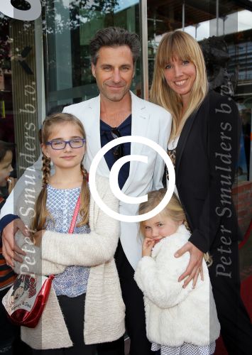 Amstelveen 5 oktober 2014
Premiere Pippi Langkous in de schouwburg van Amstelveen.
Frederik Brom en Nienke Romer met kinderen
