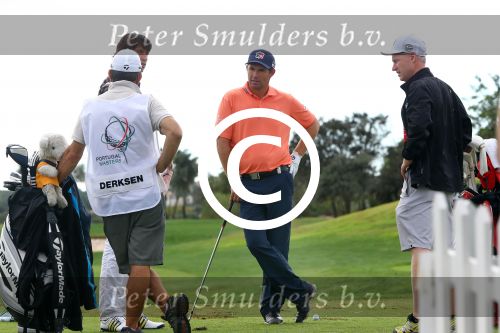 Vilamoura 10-11-12 Oktober 2014
Portugal Masters op GC Victoria
Vanwege de zware regenval gereduceerd van 72 naar 36 Holes
Padraig Harrington op de Driving Range
Foto Peter Smulders BV