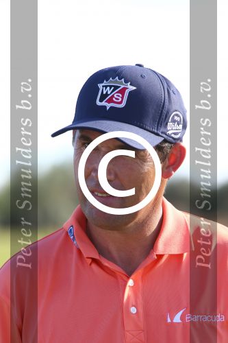 Vilamoura 10-11-12 Oktober 2014
Portugal Masters op GC Victoria
Vanwege de zware regenval gereduceerd van 72 naar 36 Holes
Padraig Harrington op de Driving Range
Foto Peter Smulders BV