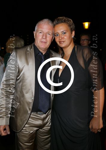 Amsterdam 16 oktober 2014
Uitreiking gouden televizierring in Carre.  Peter Jan Rens met Virginia