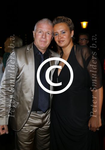 Amsterdam 16 oktober 2014
Uitreiking gouden televizierring in Carre.  Peter Jan Rens met Virginia