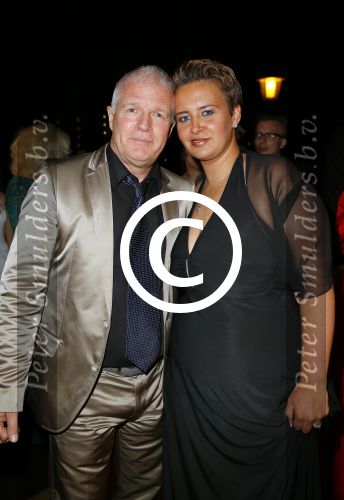 Amsterdam 16 oktober 2014
Uitreiking gouden televizierring in Carre.  Peter Jan Rens met Virginia