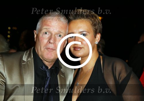 Amsterdam 16 oktober 2014
Uitreiking gouden televizierring in Carre.  Peter Jan Rens met Virginia