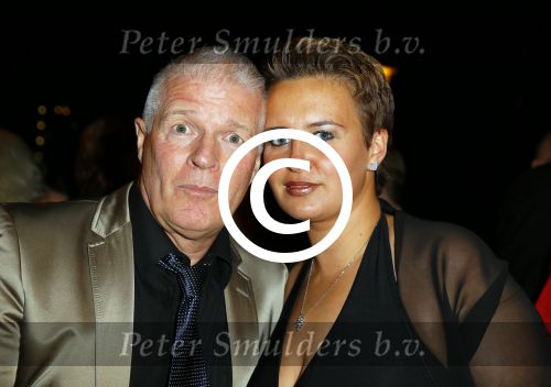 Amsterdam 16 oktober 2014
Uitreiking gouden televizierring in Carre.  Peter Jan Rens met Virginia
