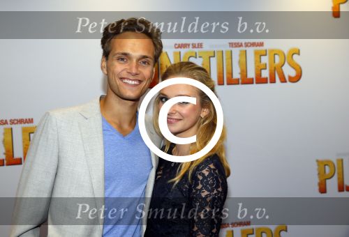 Amsterdam 22 september 2014
Premiere Pijnstillers in Tuschinski.
Pip Pellens met partner Pim Wessels