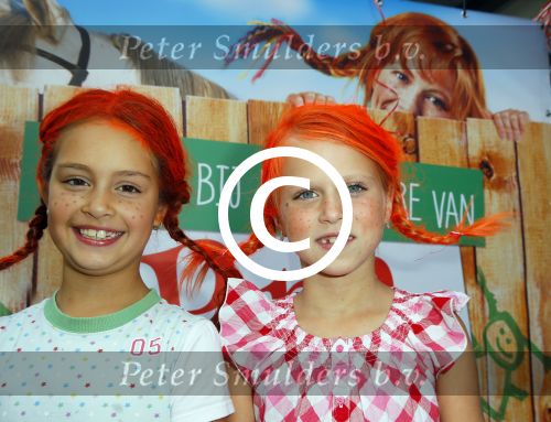 Amstelveen 5 oktober 2014
Premiere Pippi Langkous in de schouwburg van Amstelveen.
2 meisjes met pippi kapsel