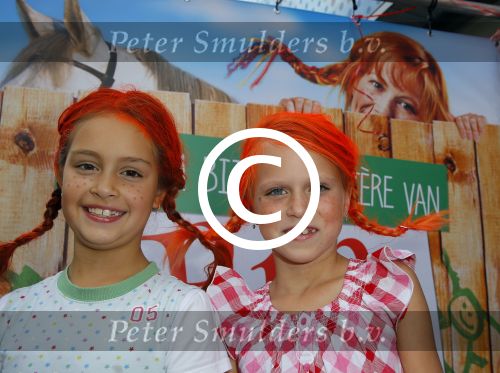 Amstelveen 5 oktober 2014
Premiere Pippi Langkous in de schouwburg van Amstelveen.
2 meisjes met pippi kapsel