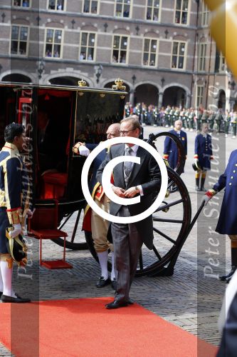 Den Haag 16 september 2014
Prinsjesdag met oa Koning Willem Alexander Koningin Maxima prinses Laurentien en prins Constantijn. Gouden Koets op het binnenhof.