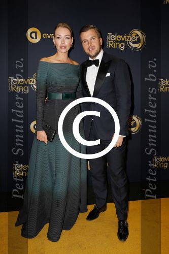 Amsterdam 16 oktober 2014
Uitreiking gouden televizierring in Carre.  Winston Gerschtanowitz met Renate Verbaan