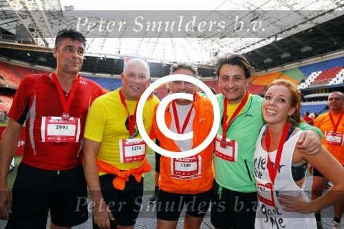 Amsterdam 12 oktober 2014
Rene Froger loopt met zoon Danny beste vriend Frank Schmitt de ajax loop ter voorbereiding op de New York marathon.