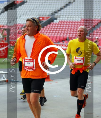 Amsterdam 12 oktober 2014
Rene Froger loopt met zoon Danny beste vriend Frank Schmitt de ajax loop ter voorbereiding op de New York marathon.