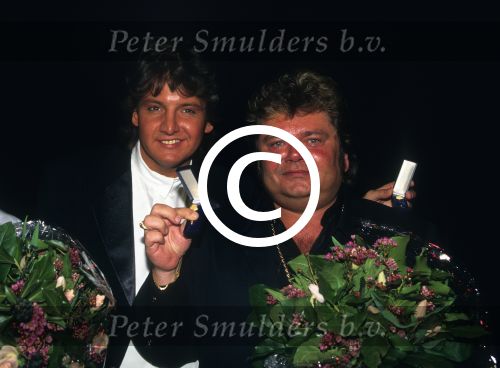6 Maart 1995
Andre Hazes samen met Rene Froger 
Foto Peter Smulders BV