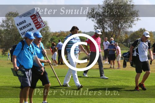 Vilamoura 10-11-12 Oktober 2014
Portugal Masters op GC Victoria
Vanwege de zware regenval gereduceerd van 72 naar 36 Holes
Robert Jan Derksen
Foto Peter Smulders BV