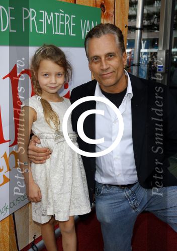 Amstelveen 5 oktober 2014
Premiere Pippi Langkous in de schouwburg van Amstelveen.
Robert Schoemacher met dochter Livia