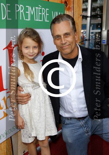 Amstelveen 5 oktober 2014
Premiere Pippi Langkous in de schouwburg van Amstelveen.
Robert Schoemacher met dochter Livia