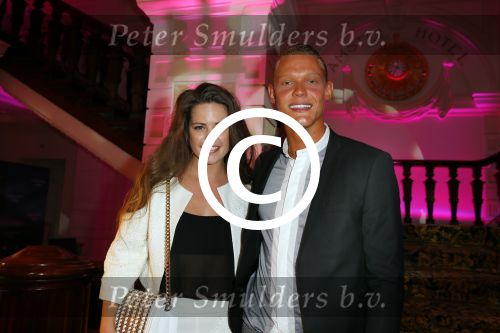 Amsterdam 29 september 2014
Beau monde awards in het Amstel hotel. Robin Martens met Ferry Doedens