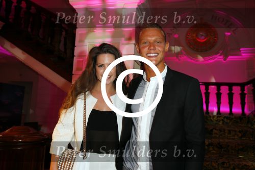 Amsterdam 29 september 2014
Beau monde awards in het Amstel hotel. Robin Martens met Ferry Doedens