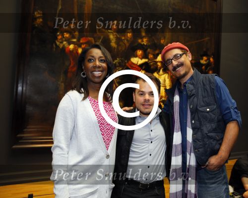 Amsterdam 19 september 2014
 Oleta Adams Roel v Velzen  Farhad Darya  krijgen de Obama tour in het rijksmuseum. Uiteindelijk kwamen ze bij de nachtwacht uit.