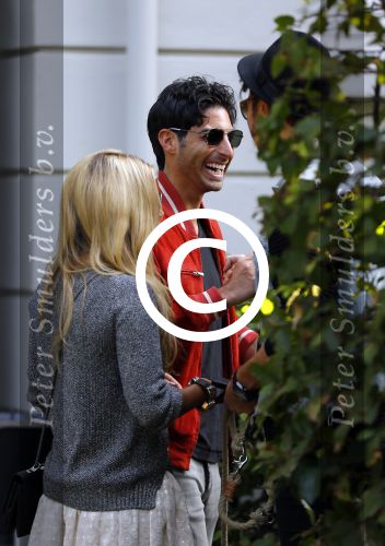 Hamburg 3 oktober 2014
Sylvie Meis verlaat haar appartement met haar nieuwe vriend Samuel Deutsch om te gaan lunchen in een restaurant.