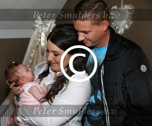 Nijmegen, 18 Oktober 2014
Sieneke met haar man Jan en baby Rosalie van 6 weken oud.
Foto Peter Smulders BV