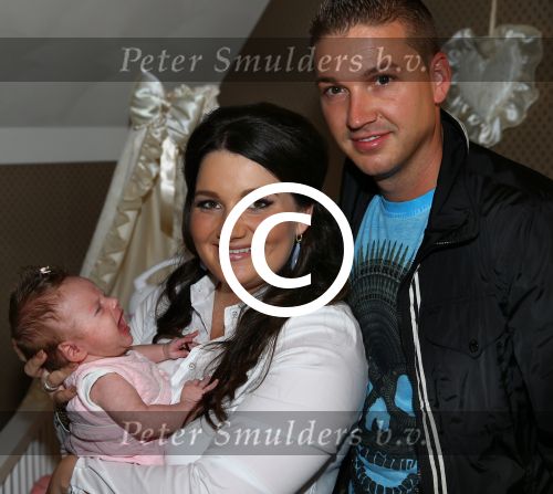 Nijmegen, 18 Oktober 2014
Sieneke met haar man Jan en baby Rosalie van 6 weken oud.
Foto Peter Smulders BV