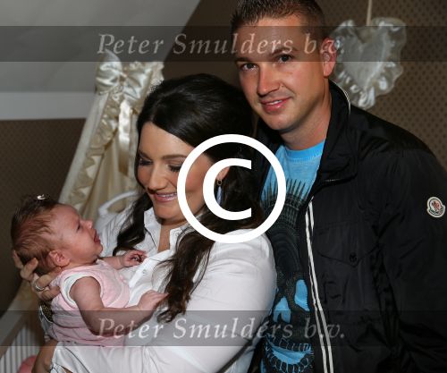 Nijmegen, 18 Oktober 2014
Sieneke met haar man Jan en baby Rosalie van 6 weken oud.
Foto Peter Smulders BV
