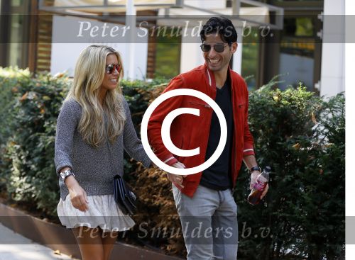 Hamburg 3 oktober 2014
Sylvie Meis verlaat haar appartement met haar nieuwe vriend Samuel Deutsch om te gaan lunchen in een restaurant.