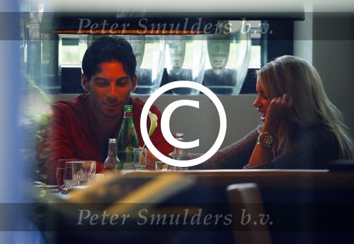 Hamburg 3 oktober 2014
Sylvie Meis verlaat haar appartement met haar nieuwe vriend Samuel Deutsch om te gaan lunchen in een restaurant.