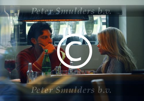 Hamburg 3 oktober 2014
Sylvie Meis verlaat haar appartement met haar nieuwe vriend Samuel Deutsch om te gaan lunchen in een restaurant.