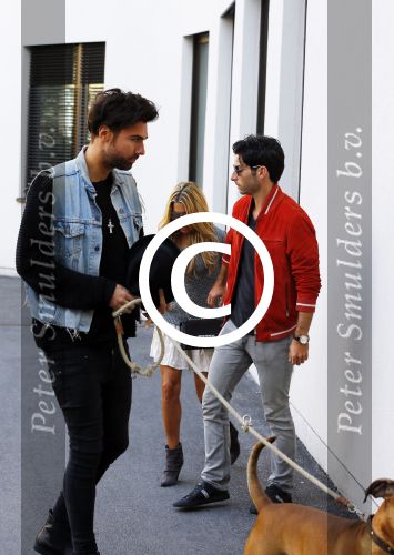 Hamburg 3 oktober 2014
Sylvie Meis verlaat haar appartement met haar nieuwe vriend Samuel Deutsch om te gaan lunchen in een restaurant.