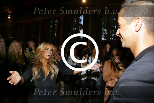 Amsterdam 9 oktober 2014
Presentatie hunkemoller met Sylvie Meis in de westergasfabriek.
Haar vriend Samuel Deutsch kwam ook even kijken. Yesser zingt voor Sylvie