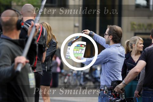 Amsterdam 30 september 2014
Kelly Kruger, Darin Brooks, Kim Matula, Scott Clifton, Ashleigh Brewer en Ferry Doedens uit de Amerikaanse soapserie The Bold and the Beautiful tijdens opnames op de dam in Amsterdam.