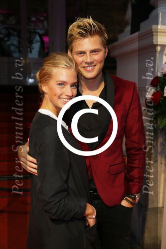 Amsterdam 29 september 2014
Beau monde awards in het Amstel hotel. Tim Douwsema met vriendin