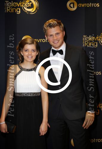 Amsterdam 16 oktober 2014
Uitreiking gouden televizierring in Carre. 
Tim Douwsma en partner Marit Nicolai