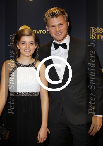 Amsterdam 16 oktober 2014
Uitreiking gouden televizierring in Carre. 
Tim Douwsma en partner Marit Nicolai