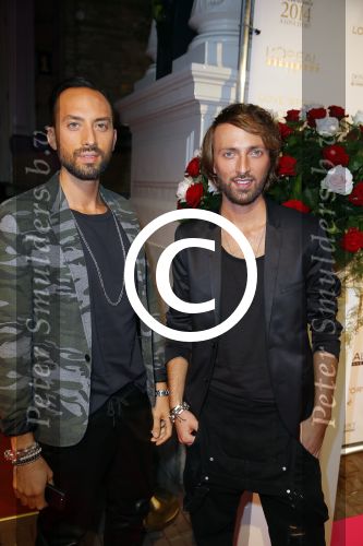 Amsterdam 29 september 2014
Beau monde awards in het Amstel hotel. Tommie Driessen met vriend