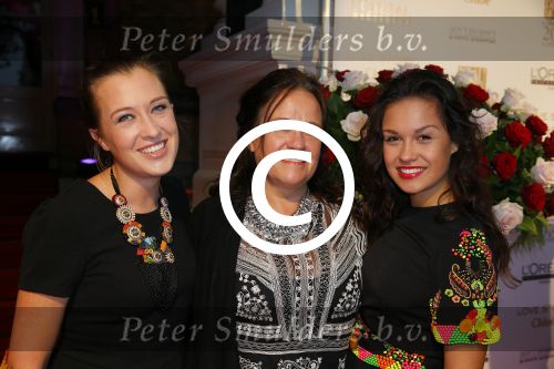 Amsterdam 29 september 2014
Beau monde awards in het Amstel hotel.
Lola, moeder Xandra en Holly Brood