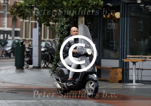 Amsterdam 17 september 2016
Alex Blanchard op zijn vespa scooter