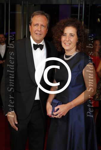 Utrecht 2 oktober 2015
Uitreiking van de gouden kalveren in het beatrix theater. Alexander Pechtold met een dame