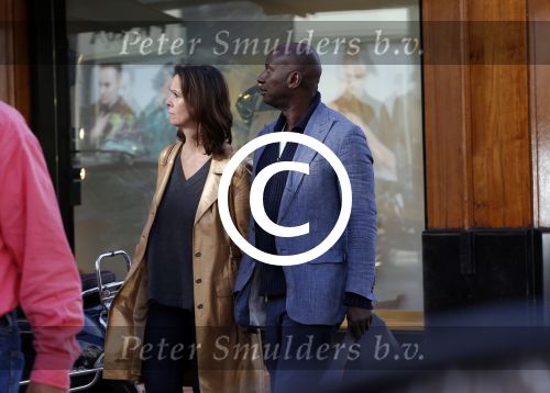 Amsterdam 19 september 2015
Annemarie v Gaal met nieuwe vriend Rhandy MacNack op de pc hooftstraat