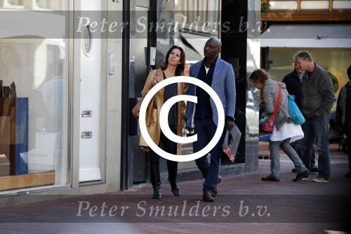 Amsterdam 19 september 2015
Annemarie v Gaal met nieuwe vriend Rhandy MacNack op de pc hooftstraat
