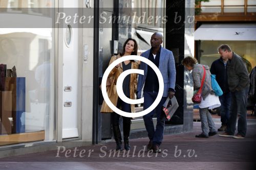 Amsterdam 19 september 2015
Annemarie v Gaal met nieuwe vriend Rhandy MacNack op de pc hooftstraat