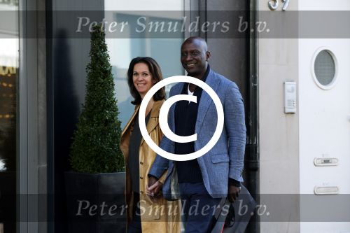 Amsterdam 19 september 2015
Annemarie v Gaal met nieuwe vriend Rhandy MacNack op de pc hooftstraat