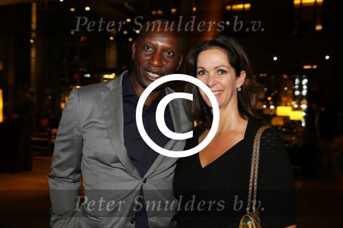 Amsterdam 19 september 2015
De modeshow van Mart Visser in het conservatorium hotel. Annemarie van Gaal en partner Rhandy Macnack