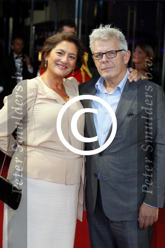 Utrecht 2 oktober 2015
Uitreiking van de gouden kalveren in het beatrix theater. Alex v Warmerdam met Annet Malherbe