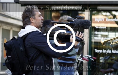 Amsterdam 19 september 2015  
Bart Bosch filmt op de beethovenstraat
